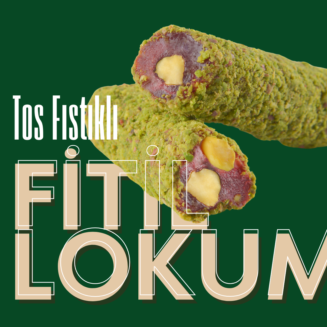 Toz Fıstıklı Fitil Lokum
